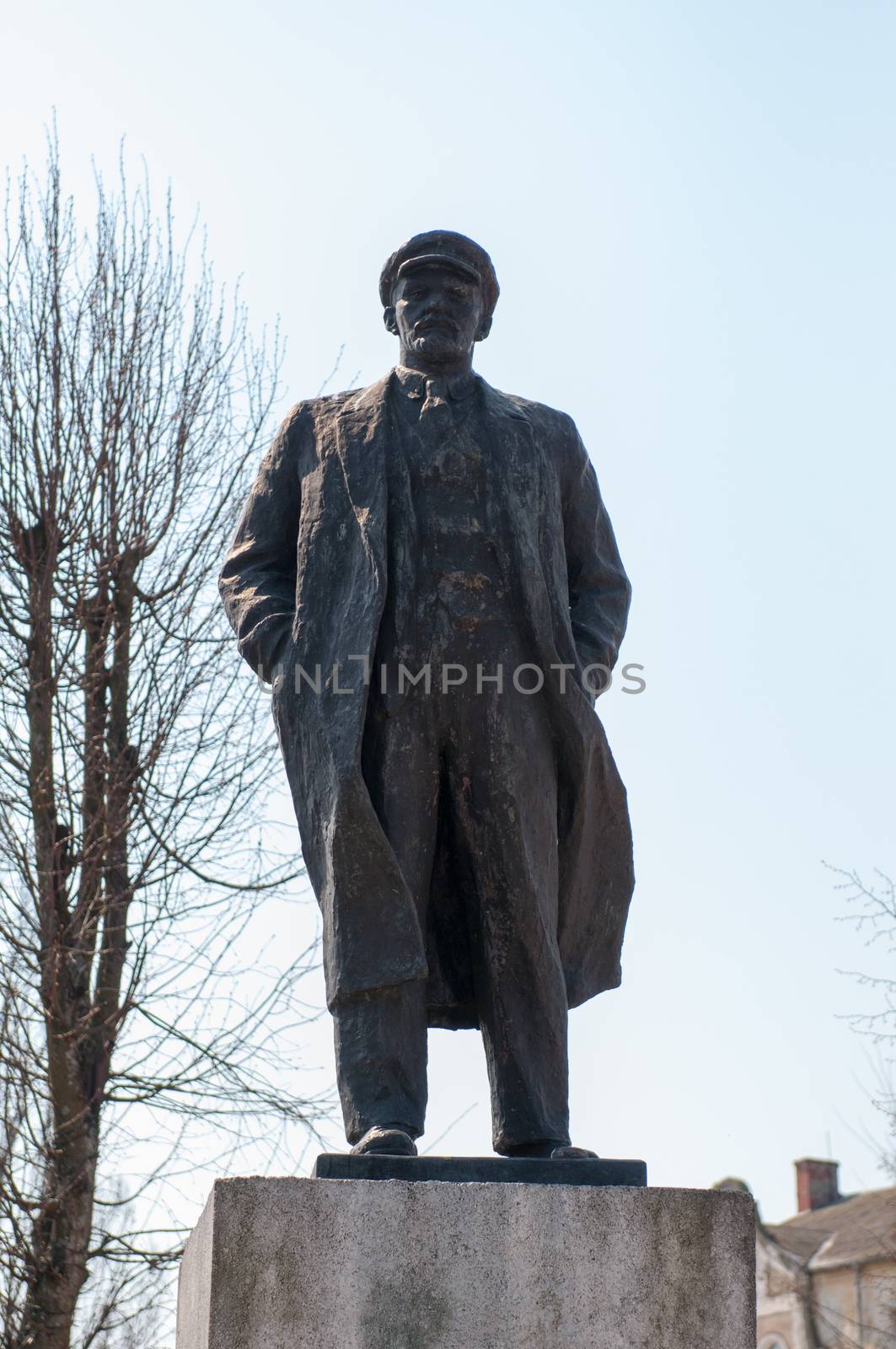 Lenin monument by rook