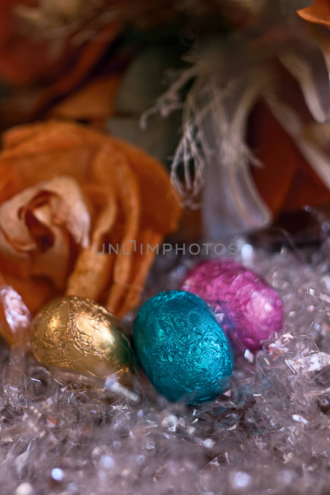 Chocolate eggs colorful and still life by EnzoArt