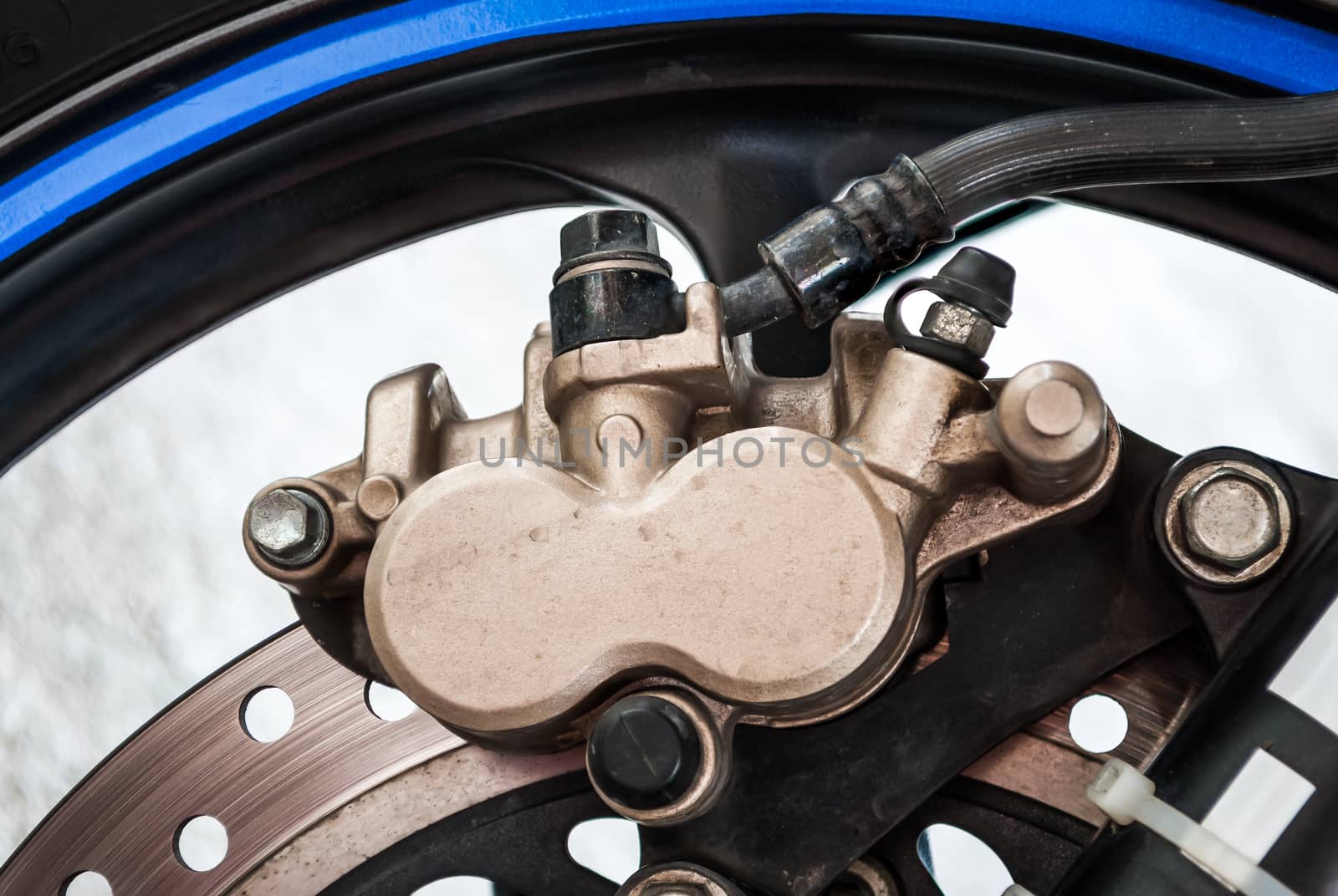 Dirty Sport Bike���s Disc Brake with Calipers by noneam