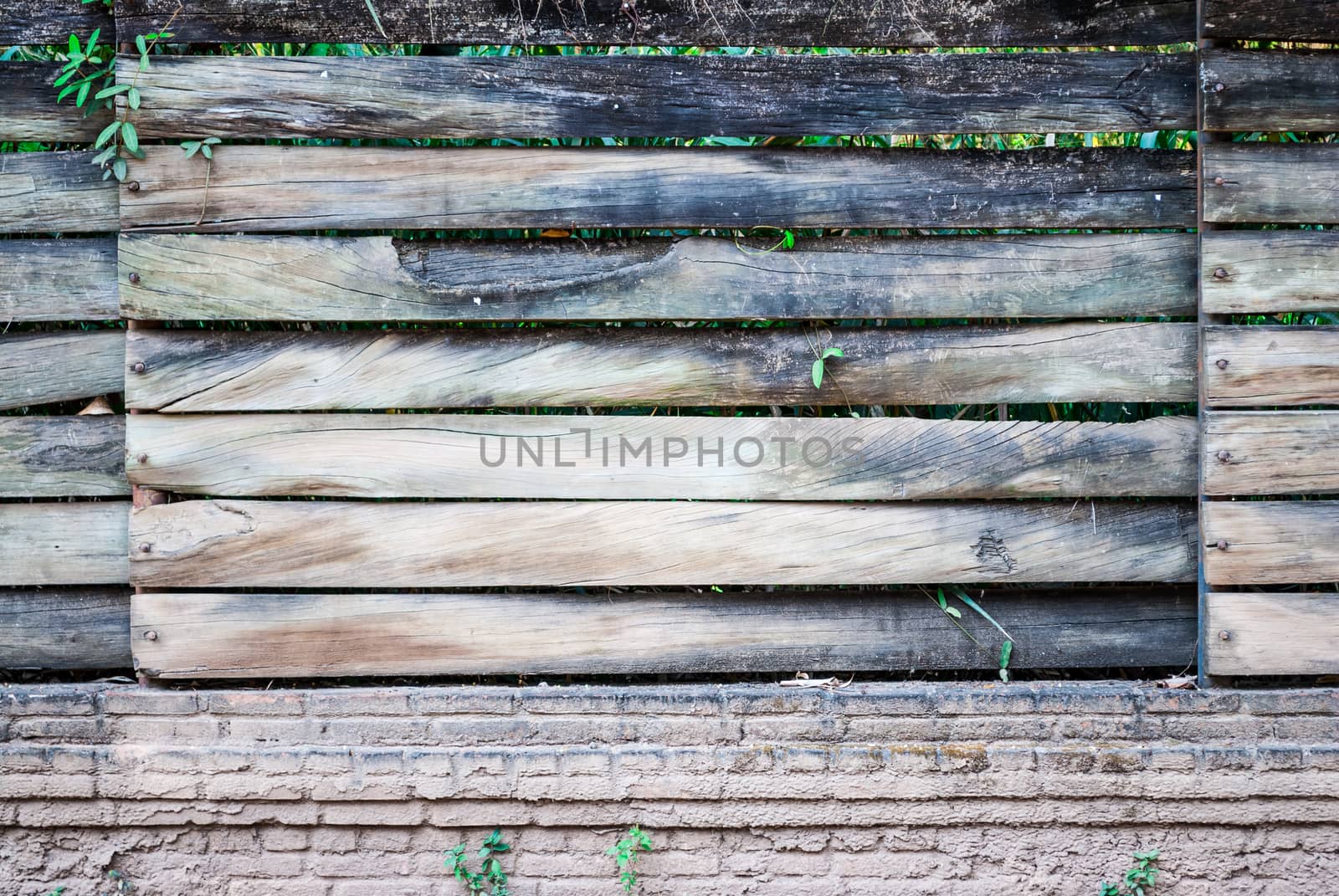 Dirty Wood and Brick Background/ Texture.