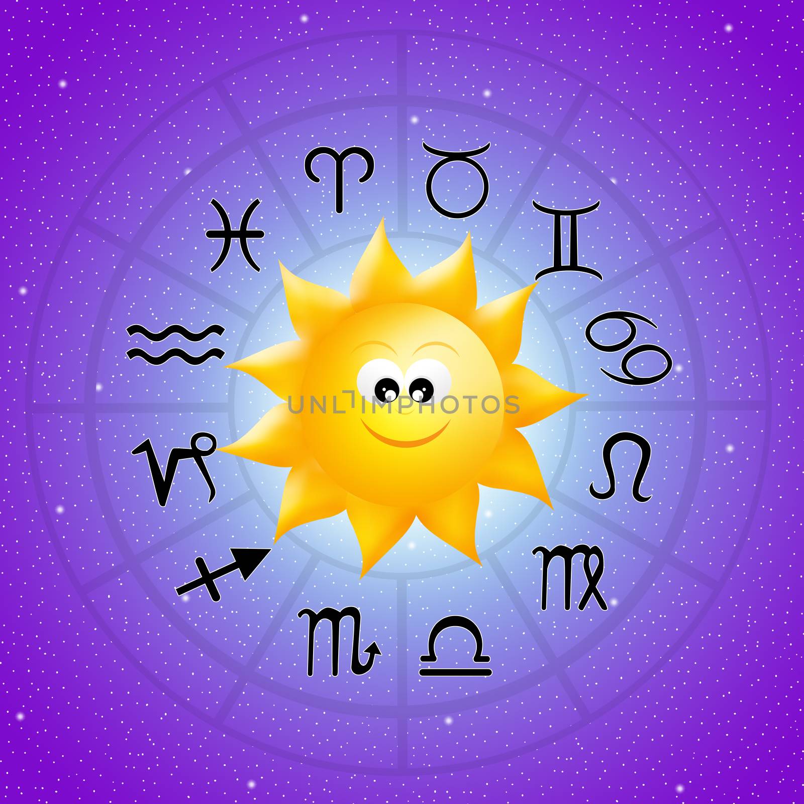 illustration of Horoscope zodiac