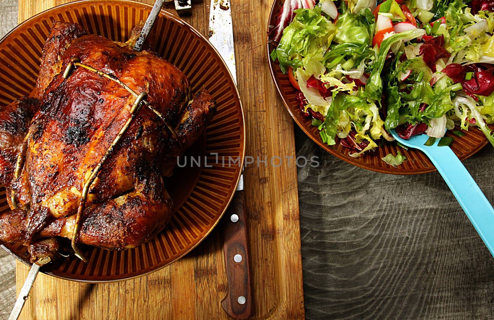roasted whole chicken