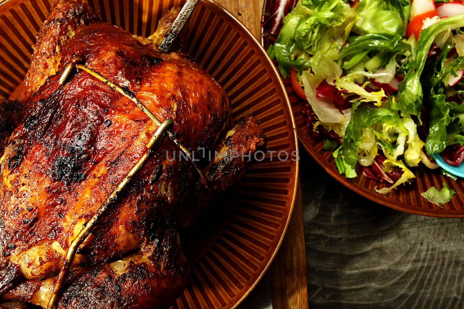 roasted whole chicken