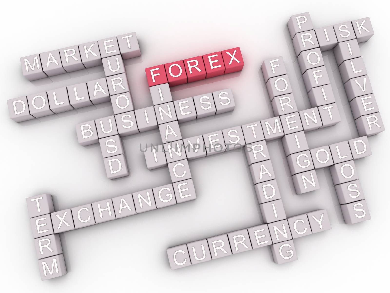 3d image Forex - foreign exchange currency trading cloud background