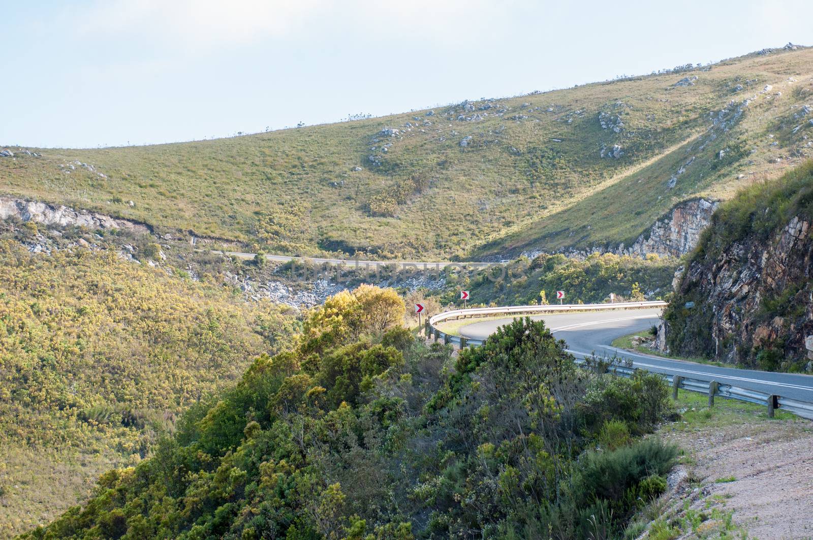 Robinson Pass over the Outeniqua Mountains between Mosselbay and Oudtshoorn in the Western Cape Province of South Africa
