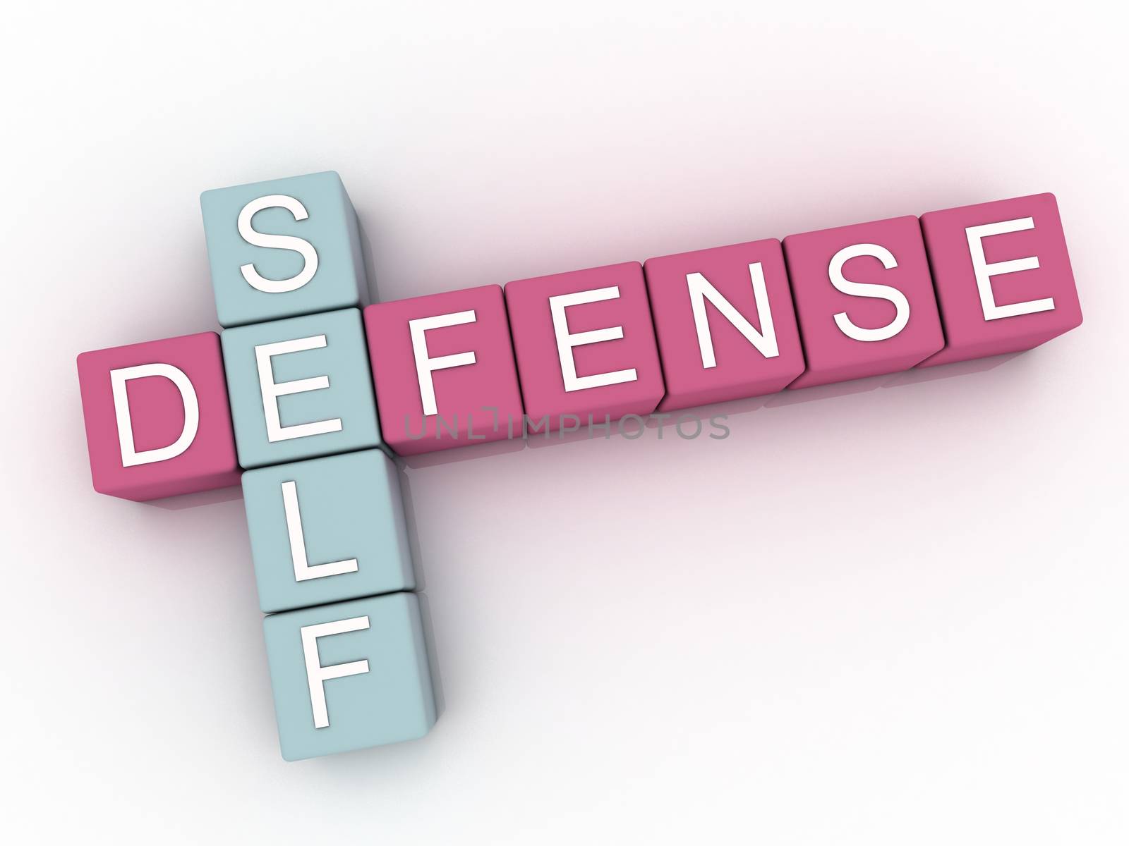 3d image Self Defense issues concept word cloud background