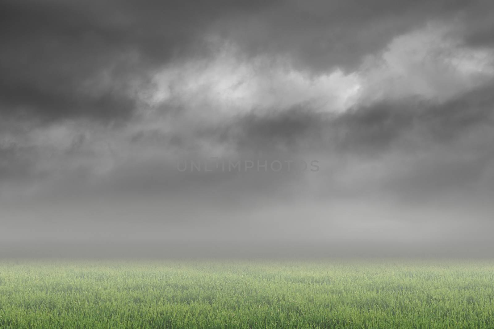Scenic of clouds on heaven above the ground. Good background for you to put text or people on the ground.