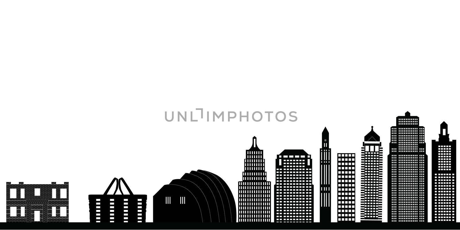 kansas city skyline by compuinfoto