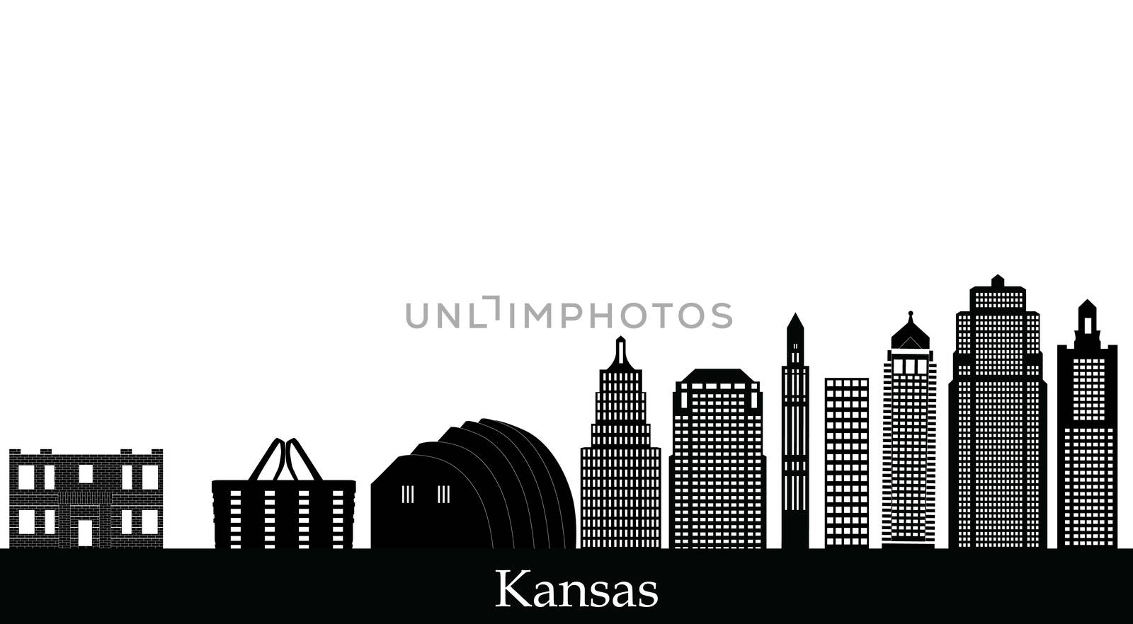 kansas city skyline by compuinfoto