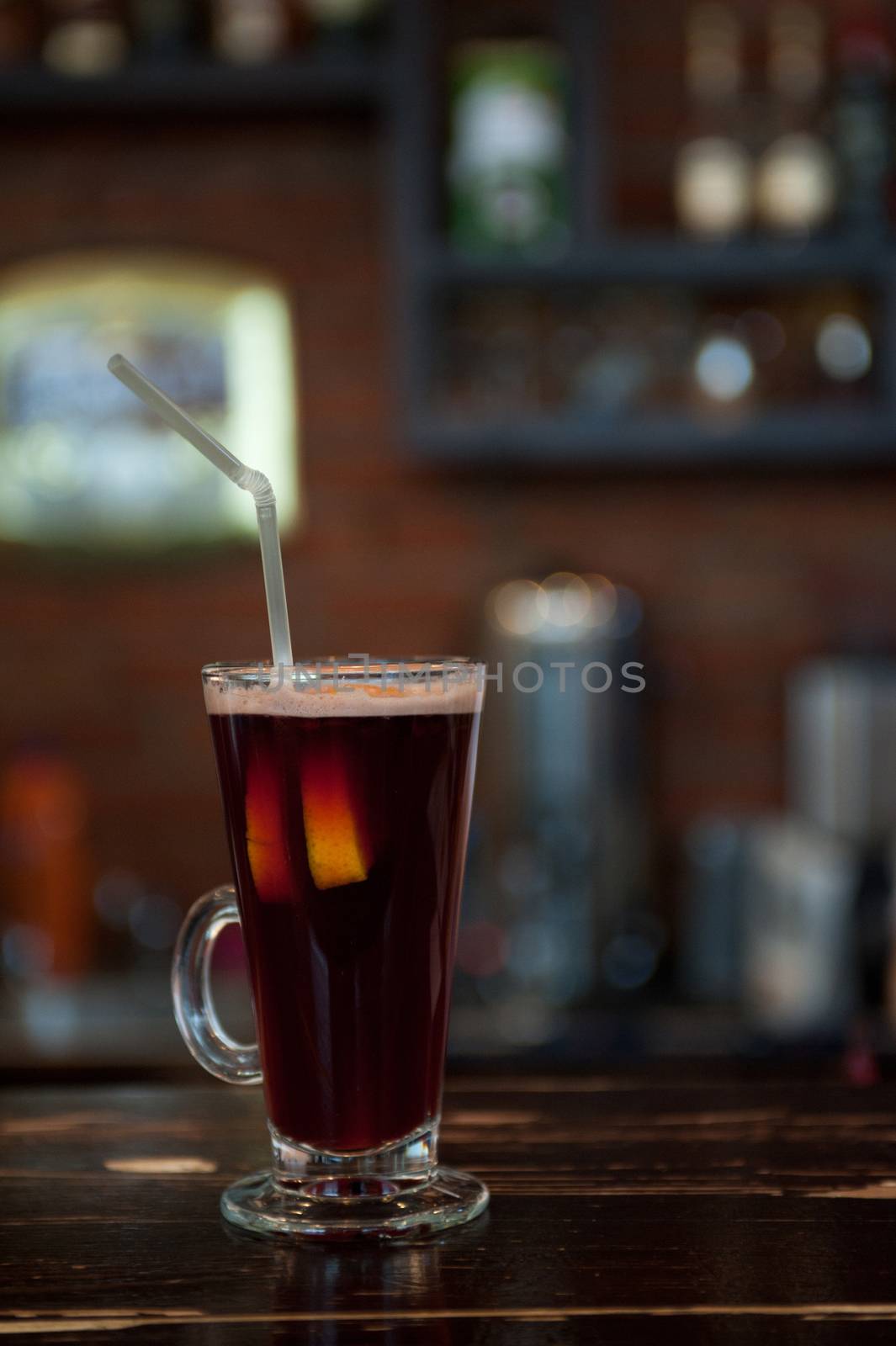 photo of mulled wine at bar