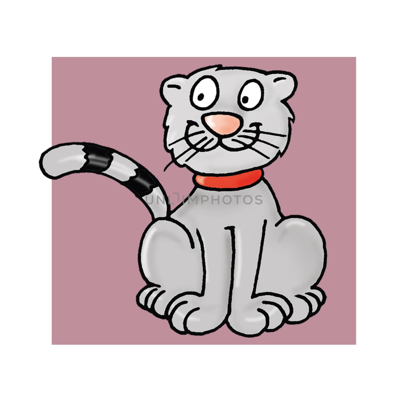 A mascot of a cat