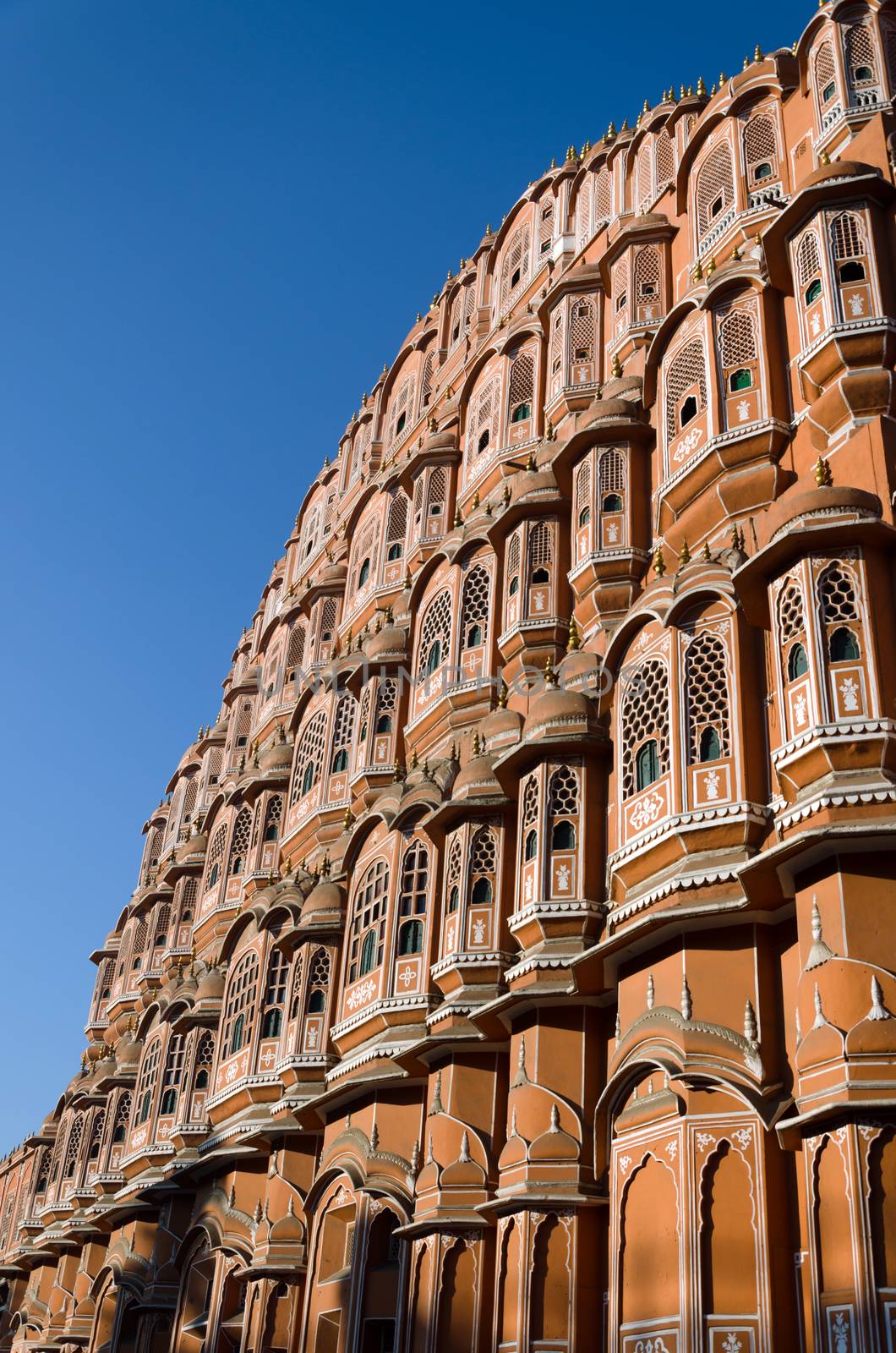 Hawa Mahal palace or Palace of the Winds in Jaipur by siraanamwong