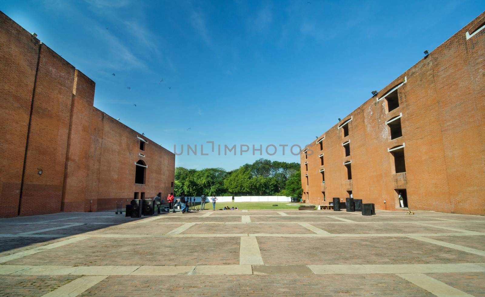 Ahmedabad, India - December 26, 2014: Asian College students at Indian Institute of Management. by siraanamwong