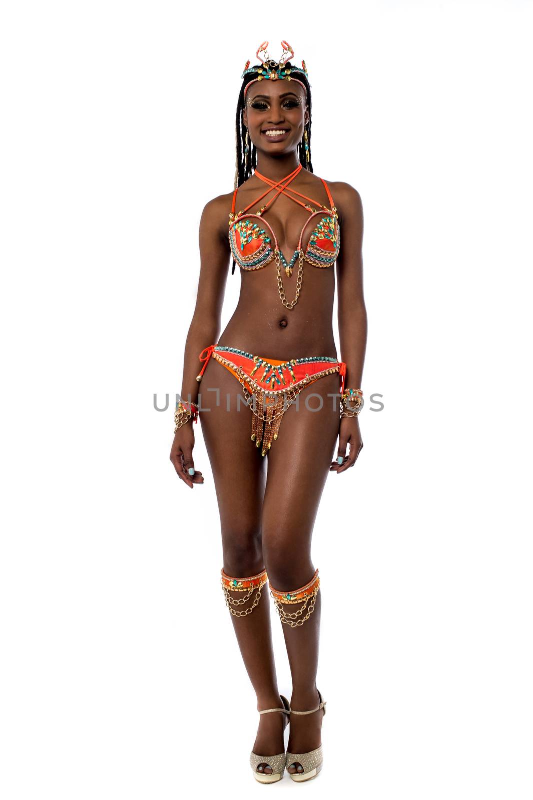 Full length shot of a beautiful woman dancer