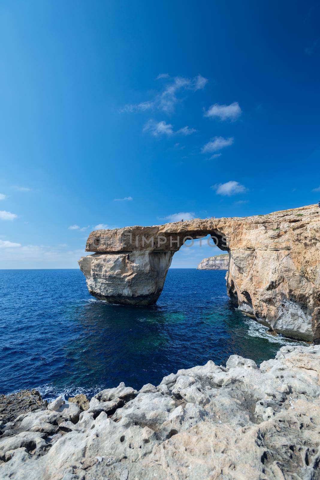 Azure Window formation on Gozo by Nanisimova