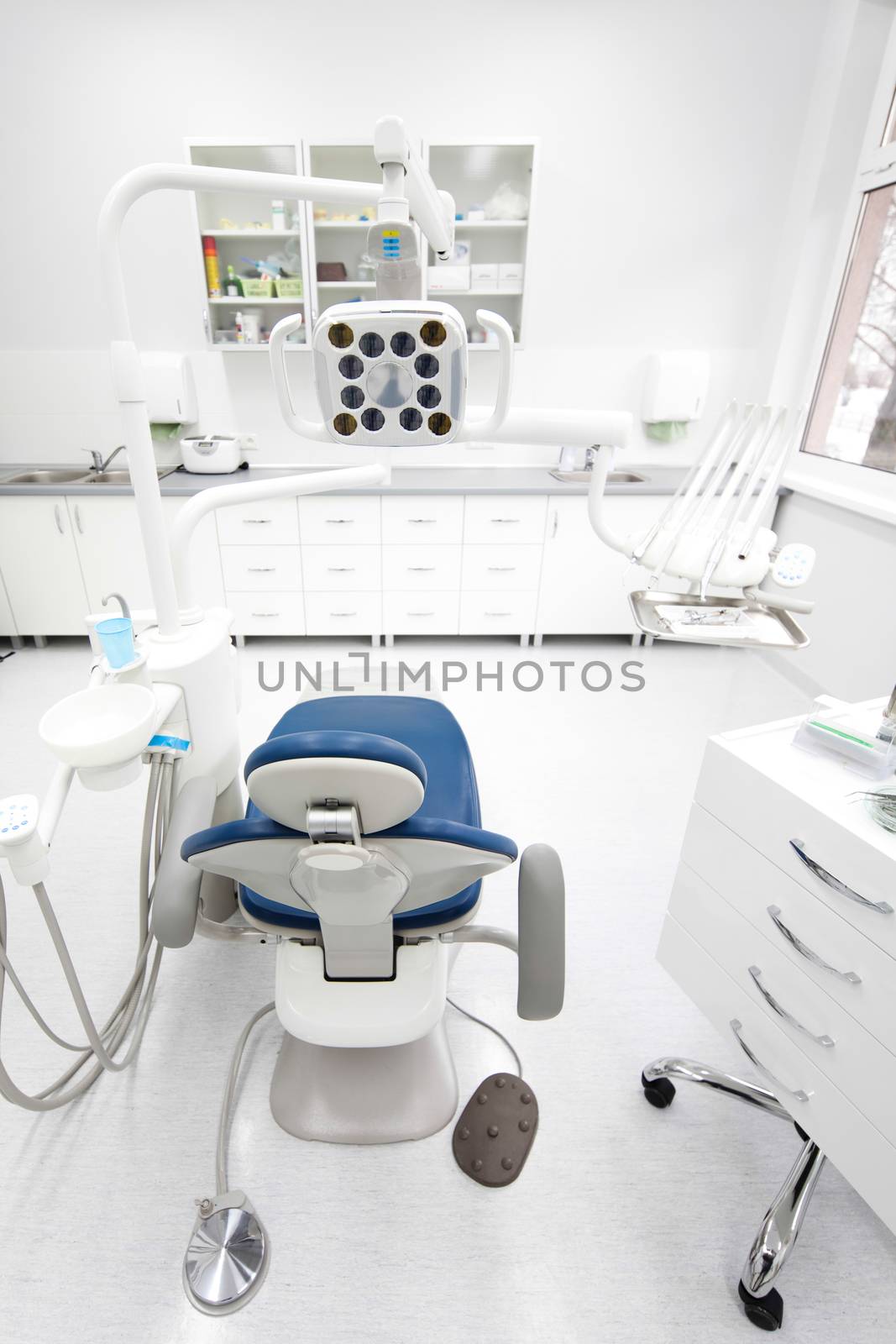 Dentist office, equipment, bright colorful tone concept by JanPietruszka