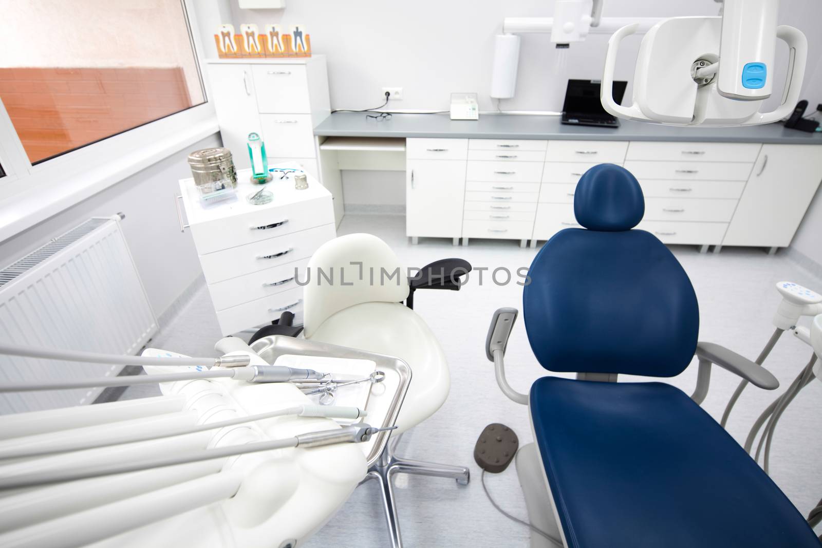 Dentistry office, bright colorful tone concept