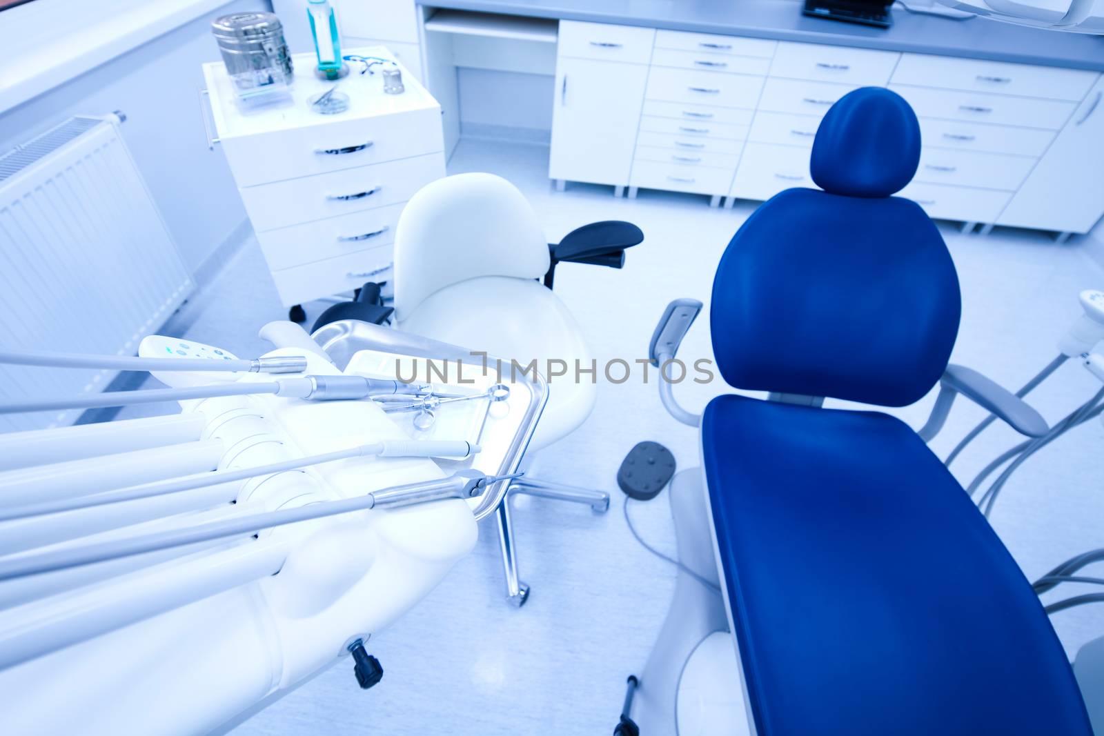 Dentistry office, bright colorful tone concept