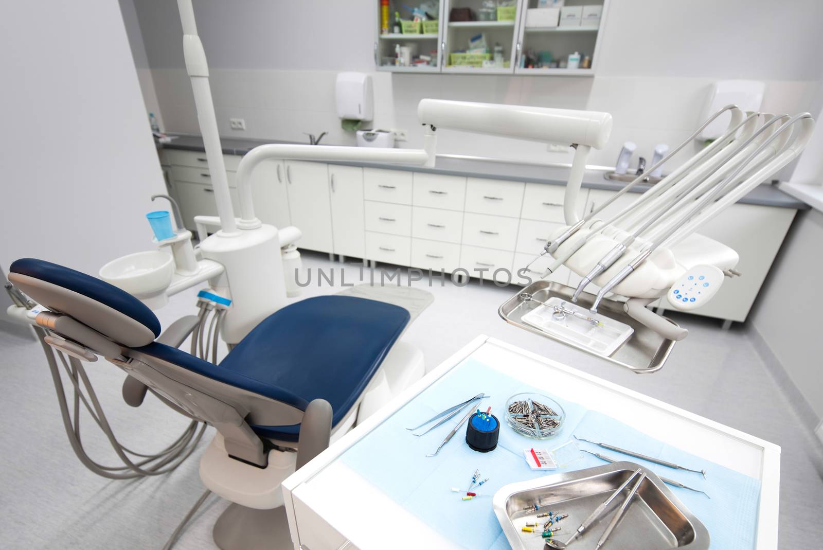 Dental office, bright colorful tone concept