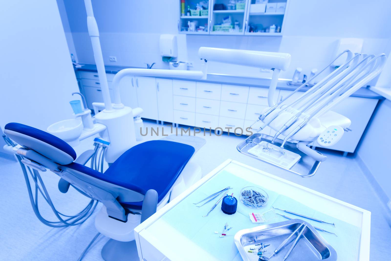 Dental office, bright colorful tone concept