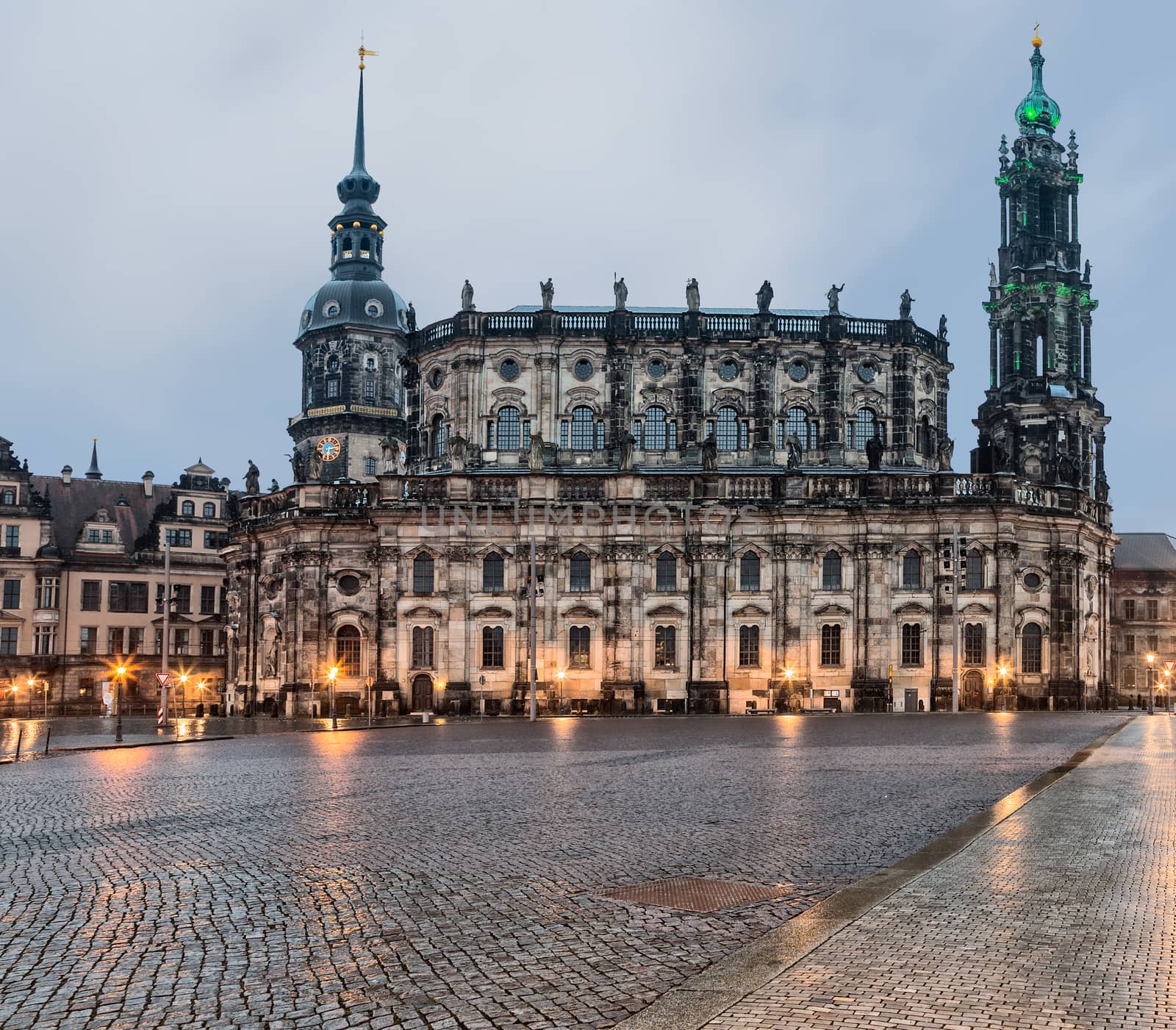 German Katholische Hofkirche and since 1980 also known as Kathedrale Sanctissimae Trinitatis.