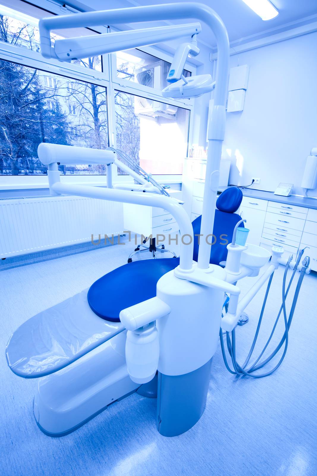 Dental office, bright colorful tone concept