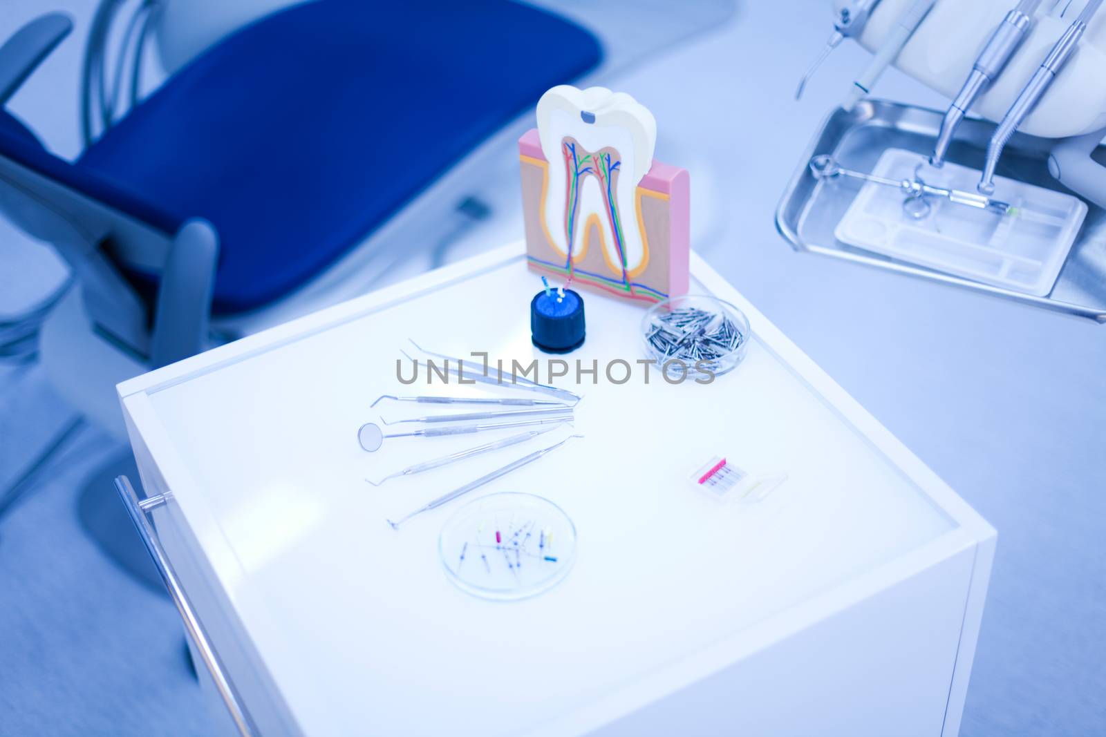 Dental office, bright colorful tone concept