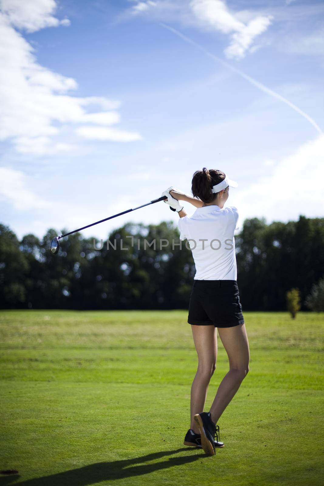 Golf, bright colorful vivid theme