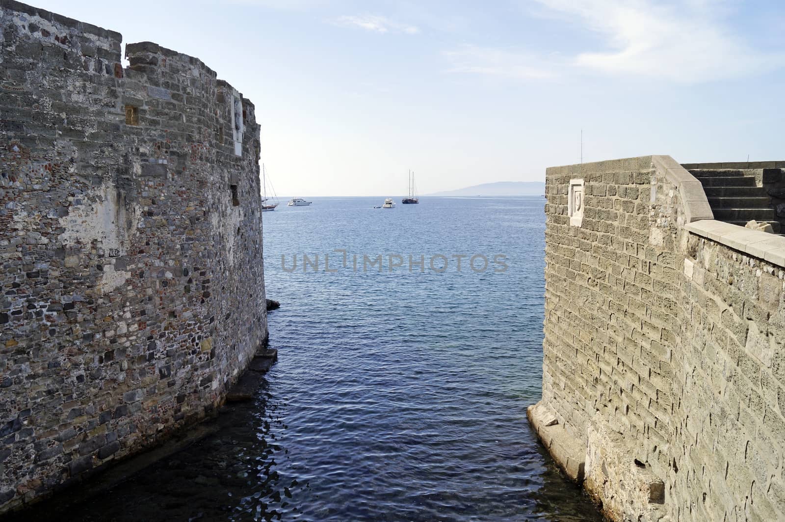 View from St Peter's castle in Bodrum, Turkey