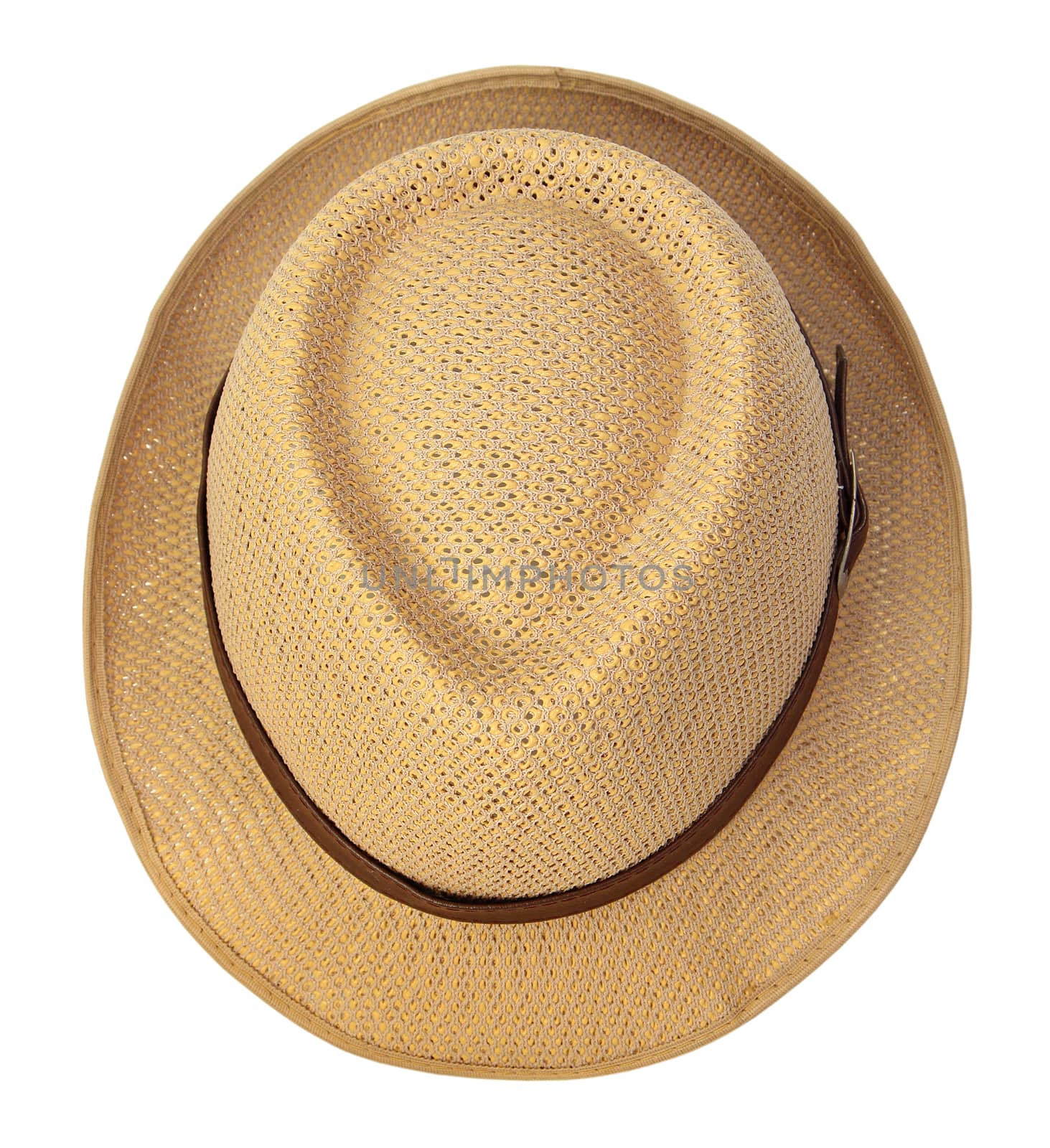 Straw hat isolated on white