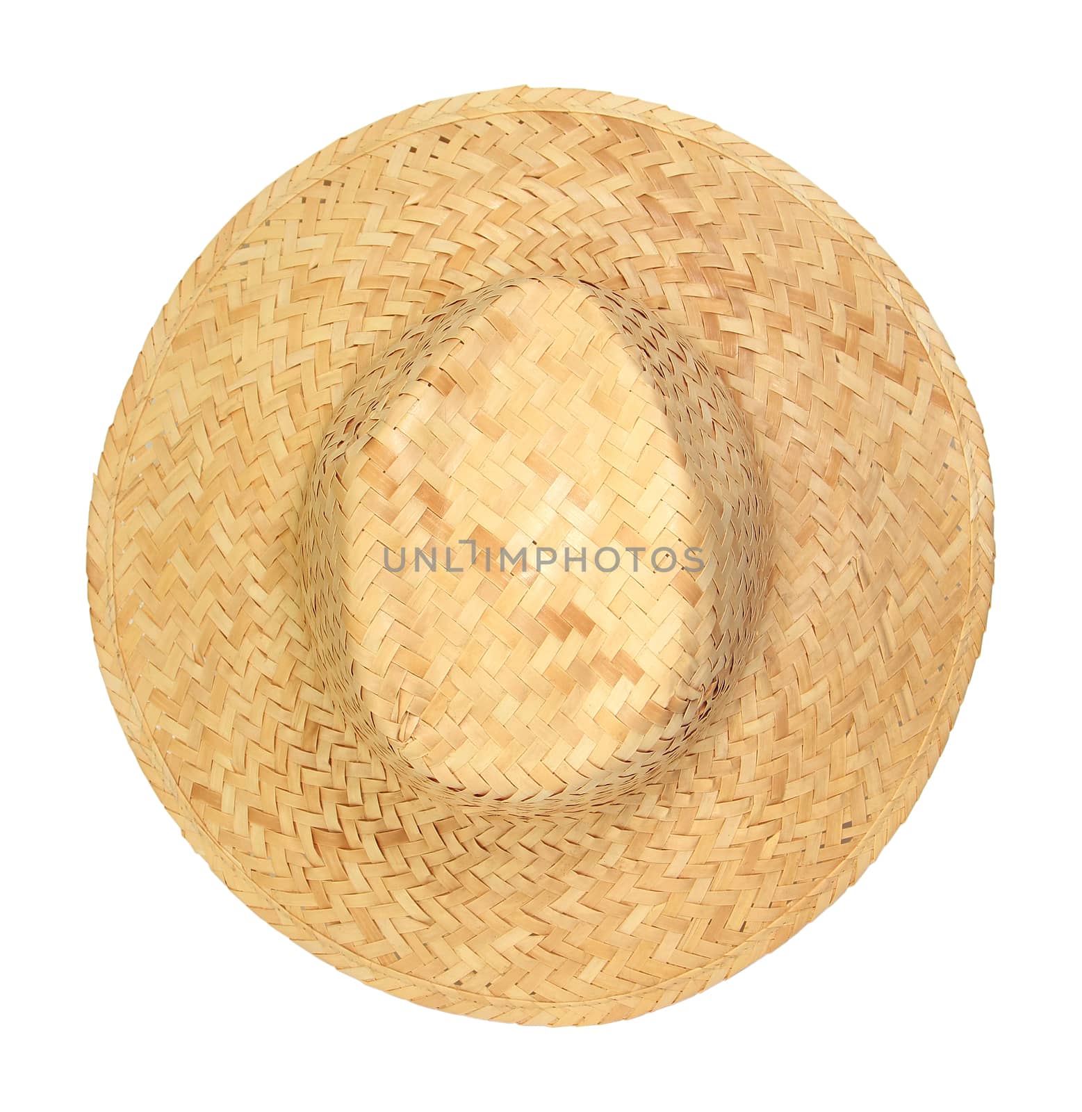 Straw hat isolated on white