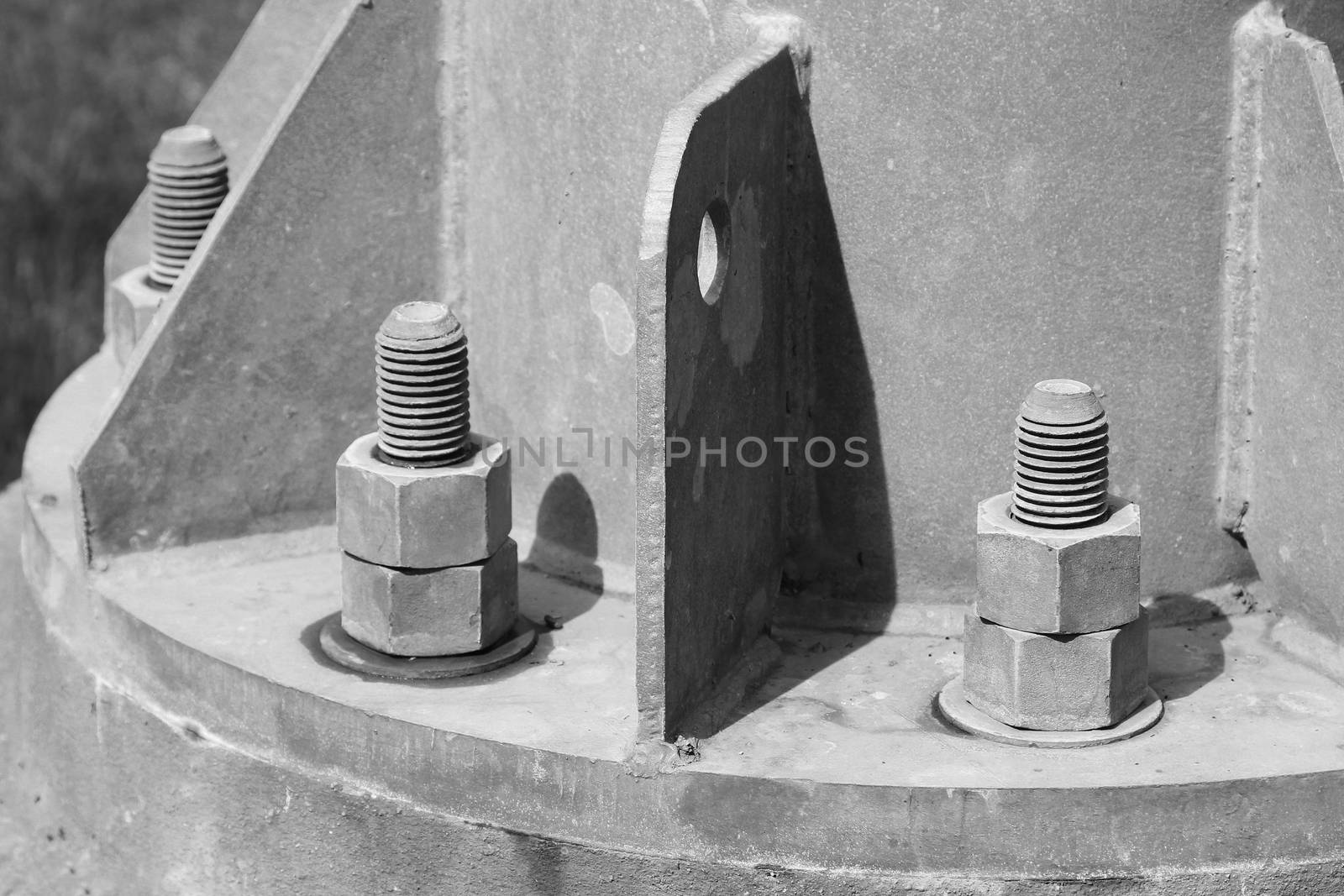 B&W pipe flange with bolts by foto76