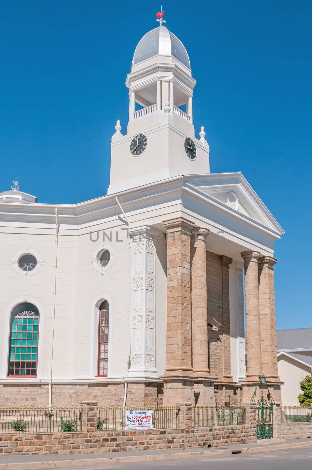 COLESBERG, SOUTH AFRICA - DECEMBER 1, 2014: Dutch Reformed Church in Colesberg, Northern Cape Province of South Africa. Construction started 1830