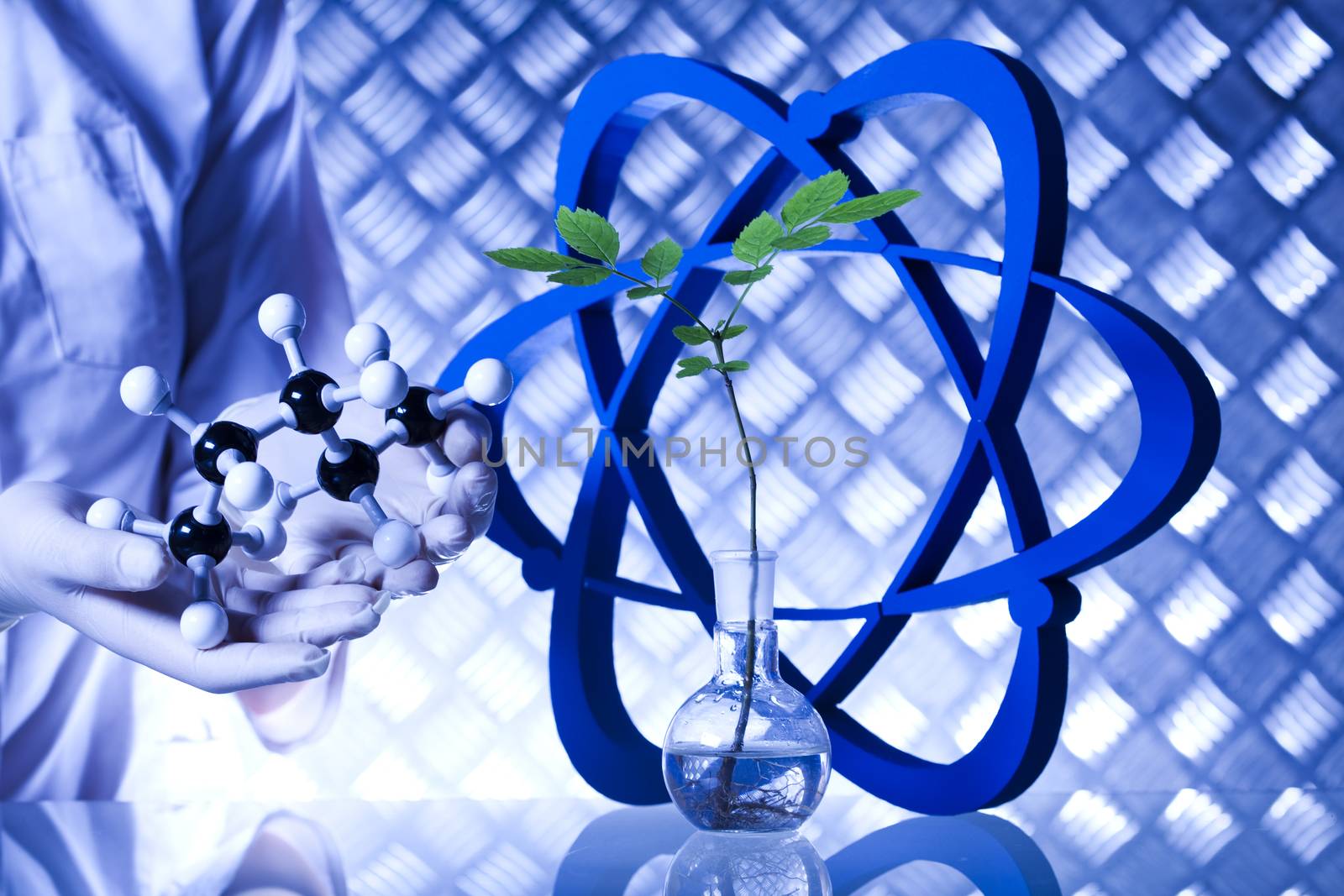 Laboratory, bio organic modern concept