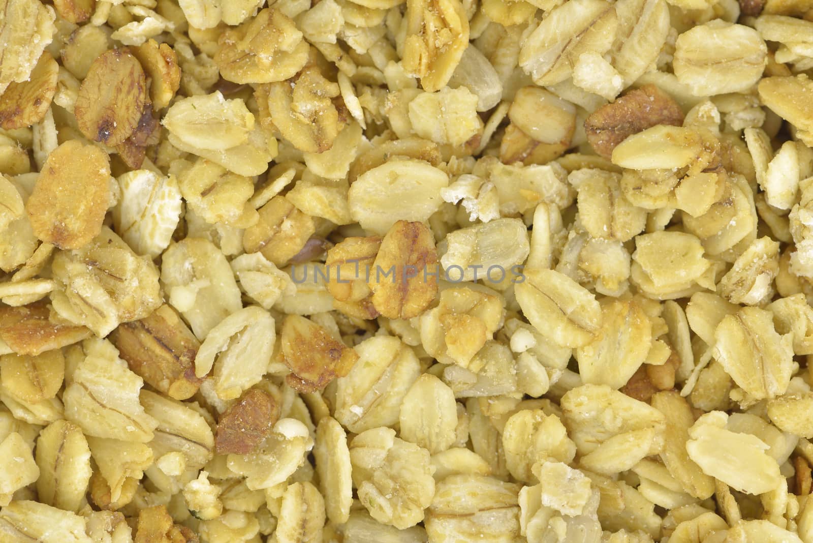 Close-up of granola to use as background