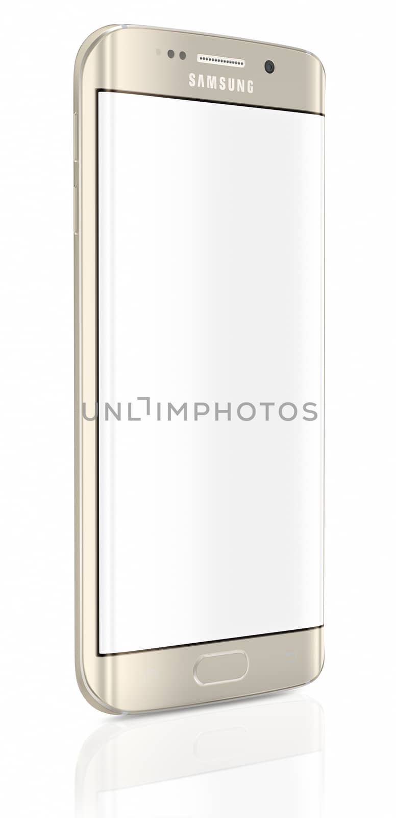 Gold Platinum Samsung Galaxy S6 Edge with blank screen by manaemedia