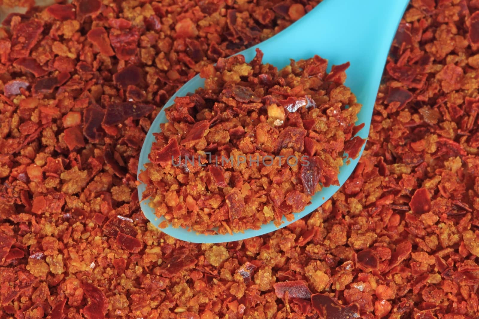 Macro Photo of Aleppo pepper or Pul Biber. 