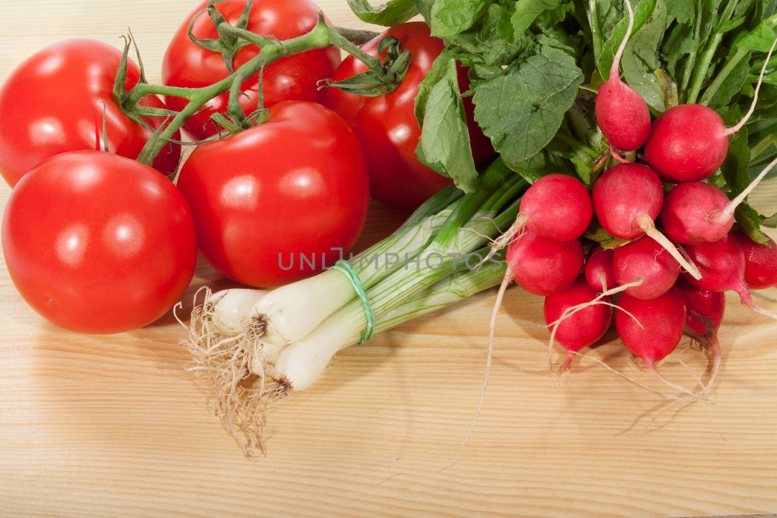 Fresh Vegetables on a wooden table