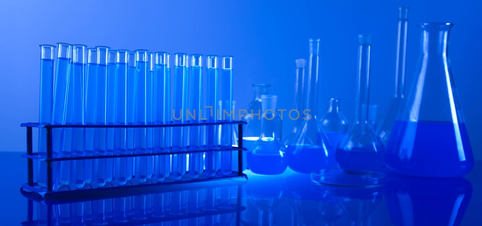 Laboratory, bright modern chemical concept