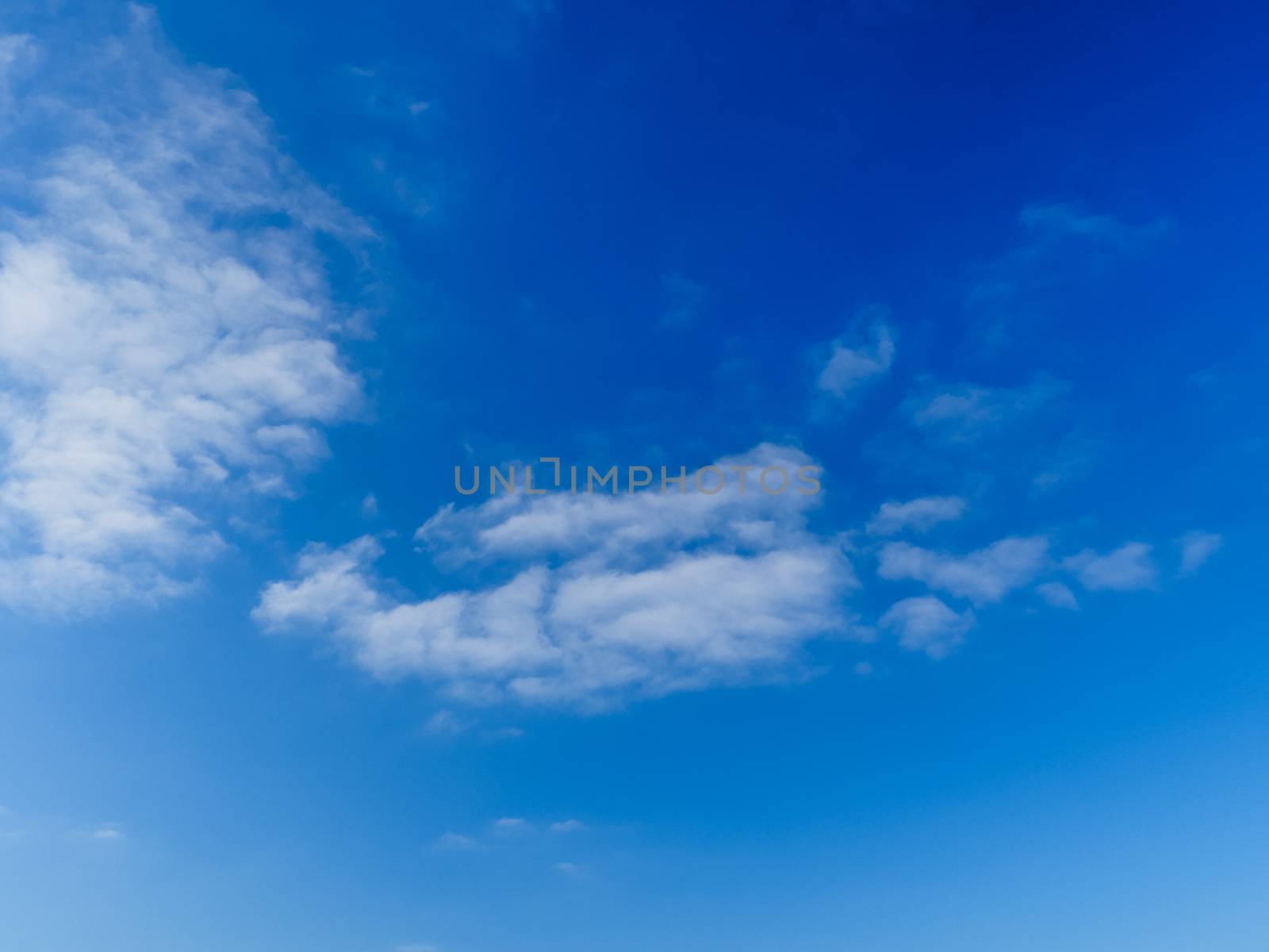 blue sky background with white puffy clouds 