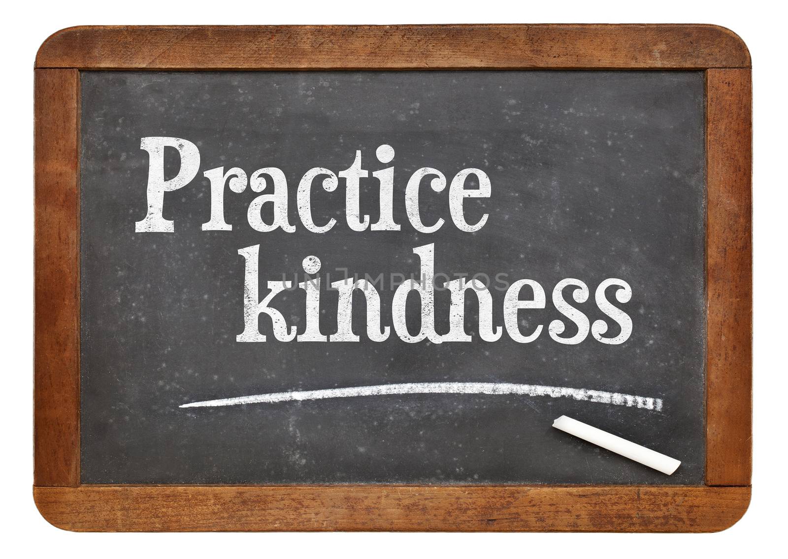 Practice kindness on blackboard by PixelsAway