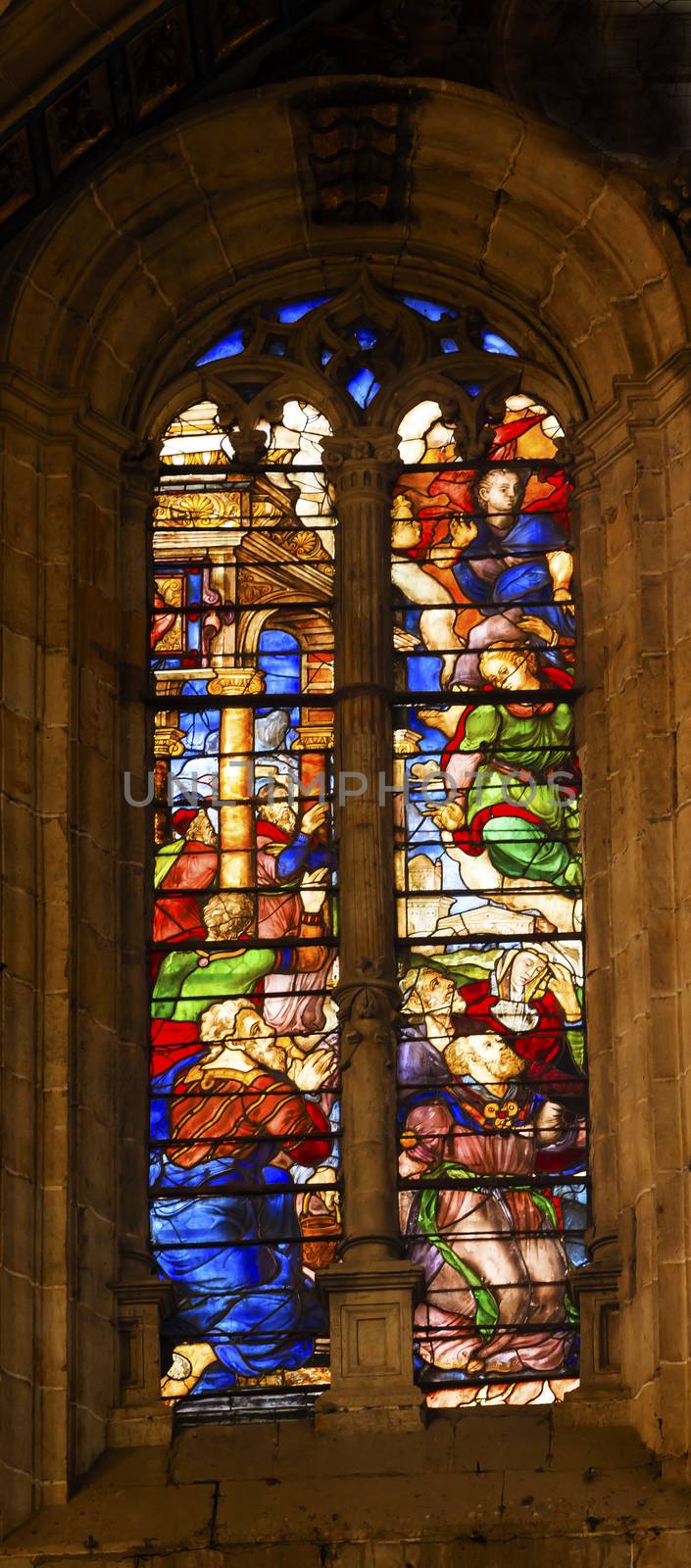 Angels Nobles Stained Glass Salamanca New Cathedral Spain by bill_perry