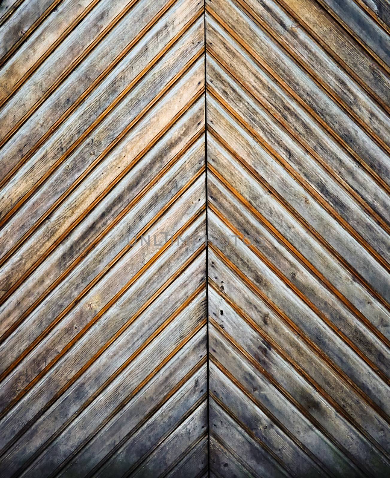 Brown planks of wooden gate texture by dolfinvik