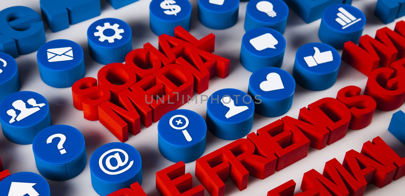 Communication,Internet concept, Social media icons set