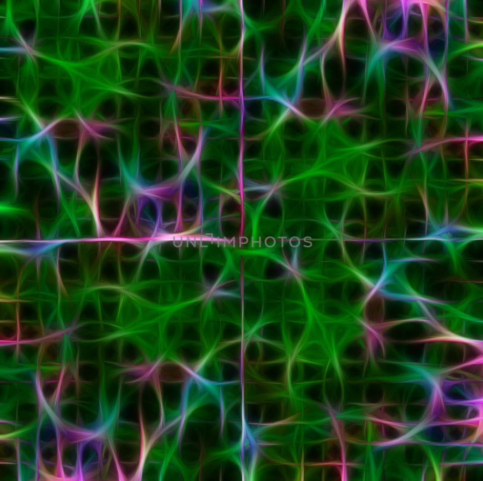 Abstract dark background of green tones, divided into four parts