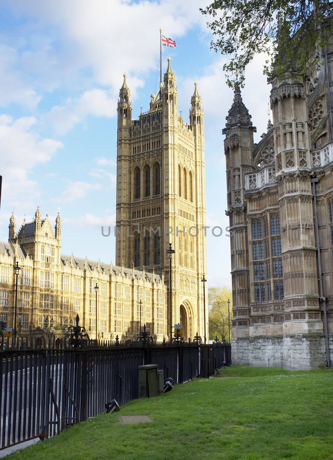 Houses of Parliament and Westminster Abbey. London, UK