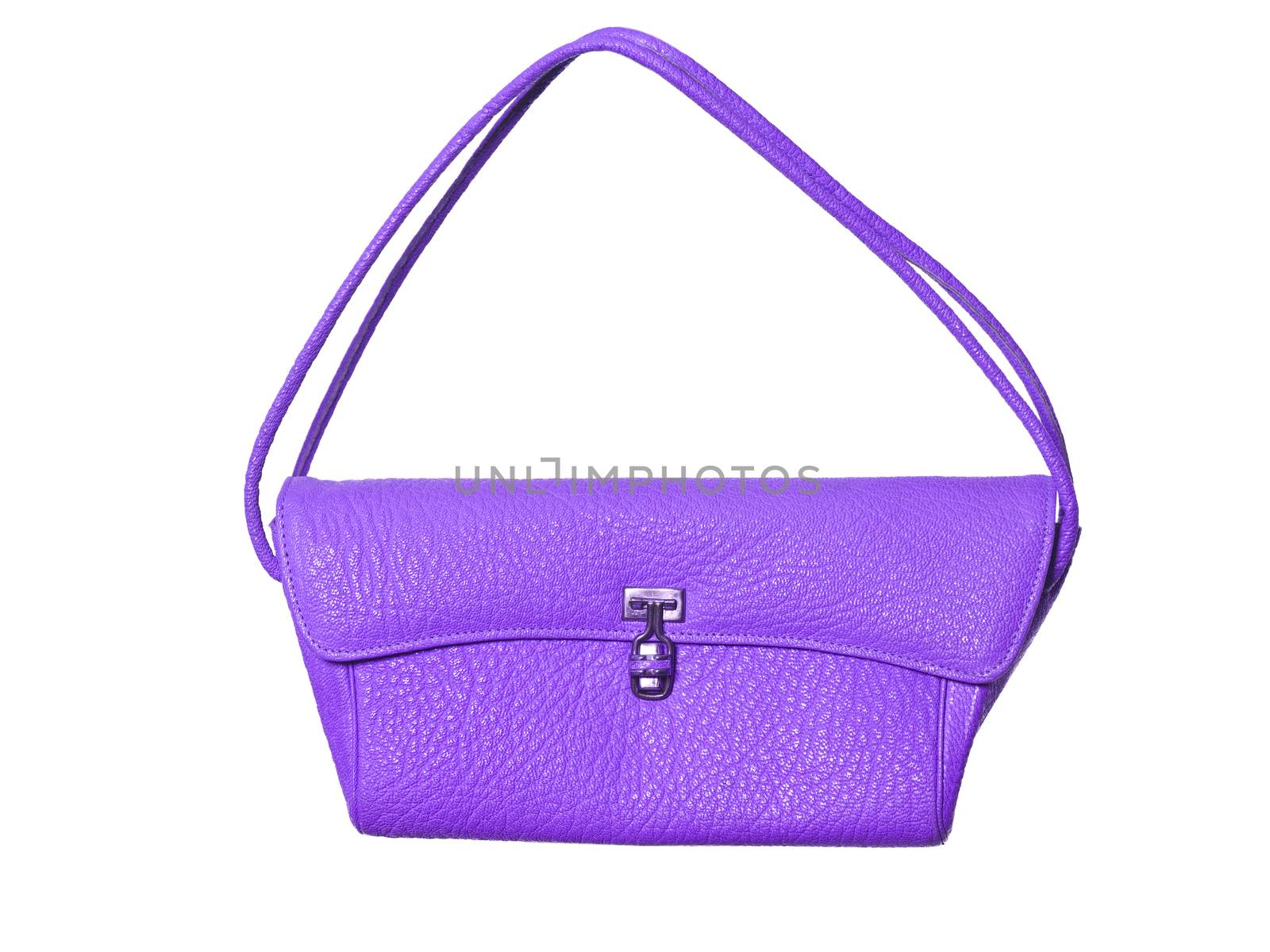 Purple purse isolated on white background