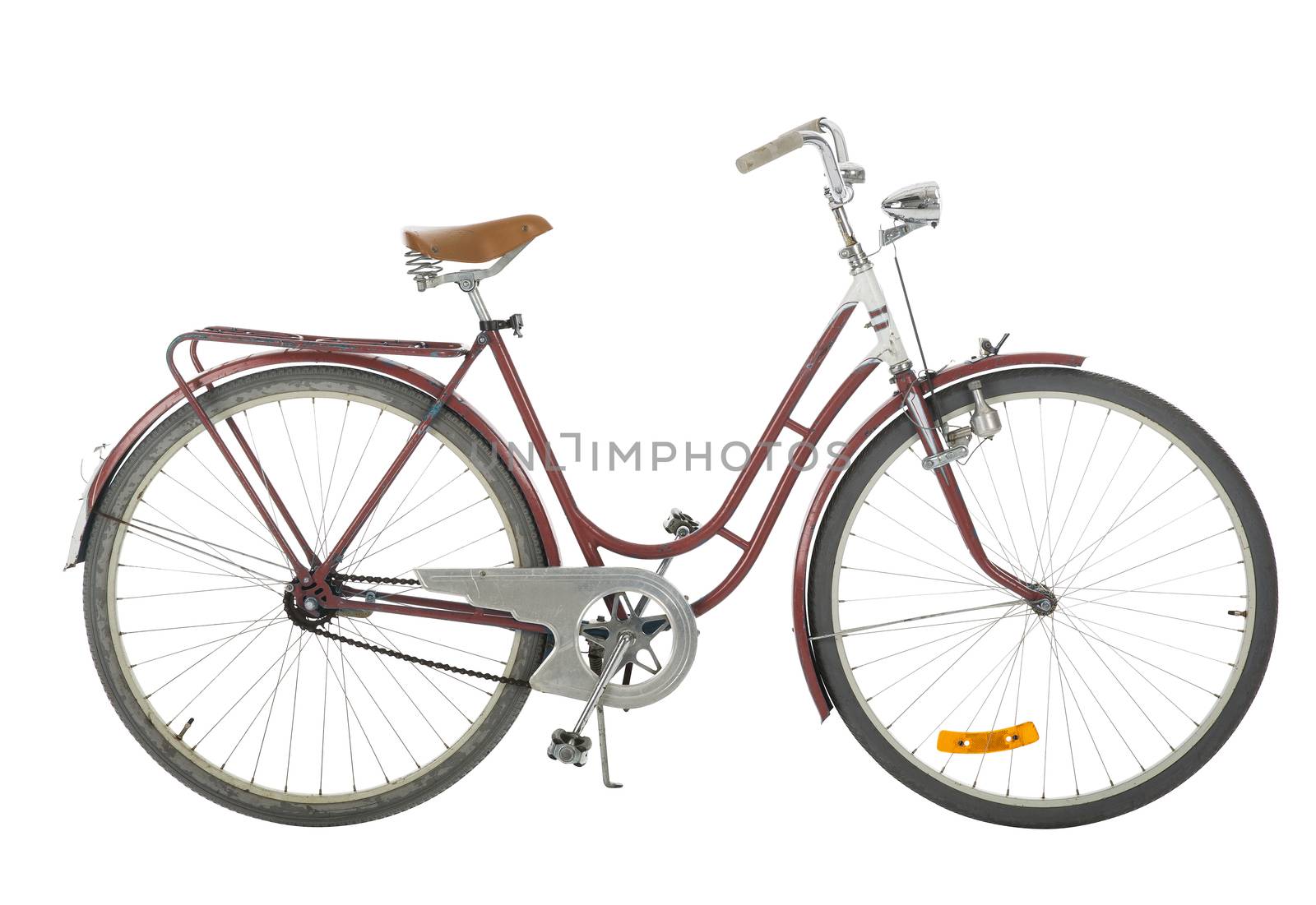 Red Old fashioned bicycle by gemenacom