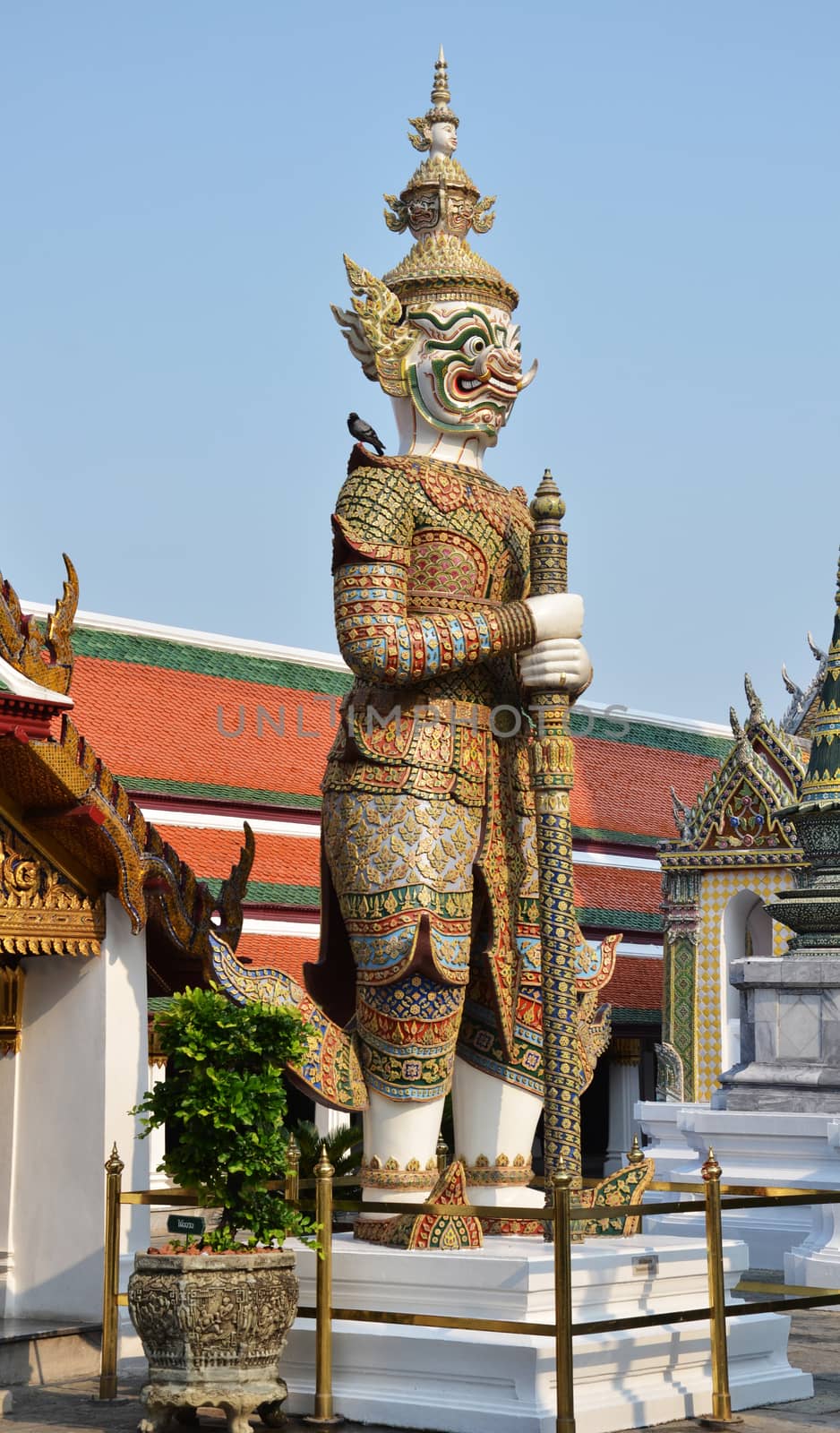 Royal Palace complex in Bangkok, Thailand - statue