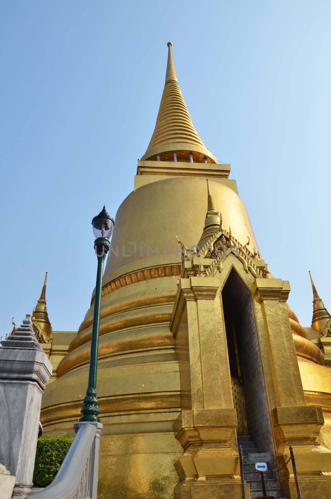 A golden pagoda, Grand Palace, Bangkok by tang90246